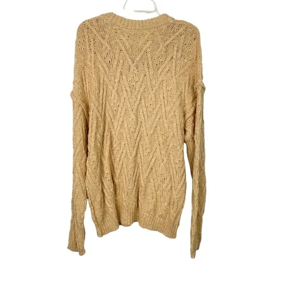 NWOT Free People Isa Cable Knit Sweater, Small - Picture 11 of 12